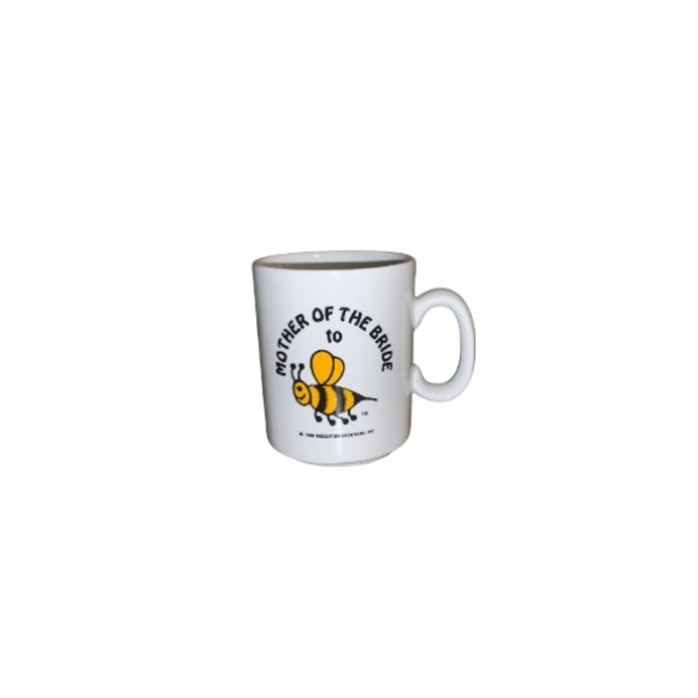 Vintage Beegotten Creations “Mother of the Bride to Bee” Ceramic Mug